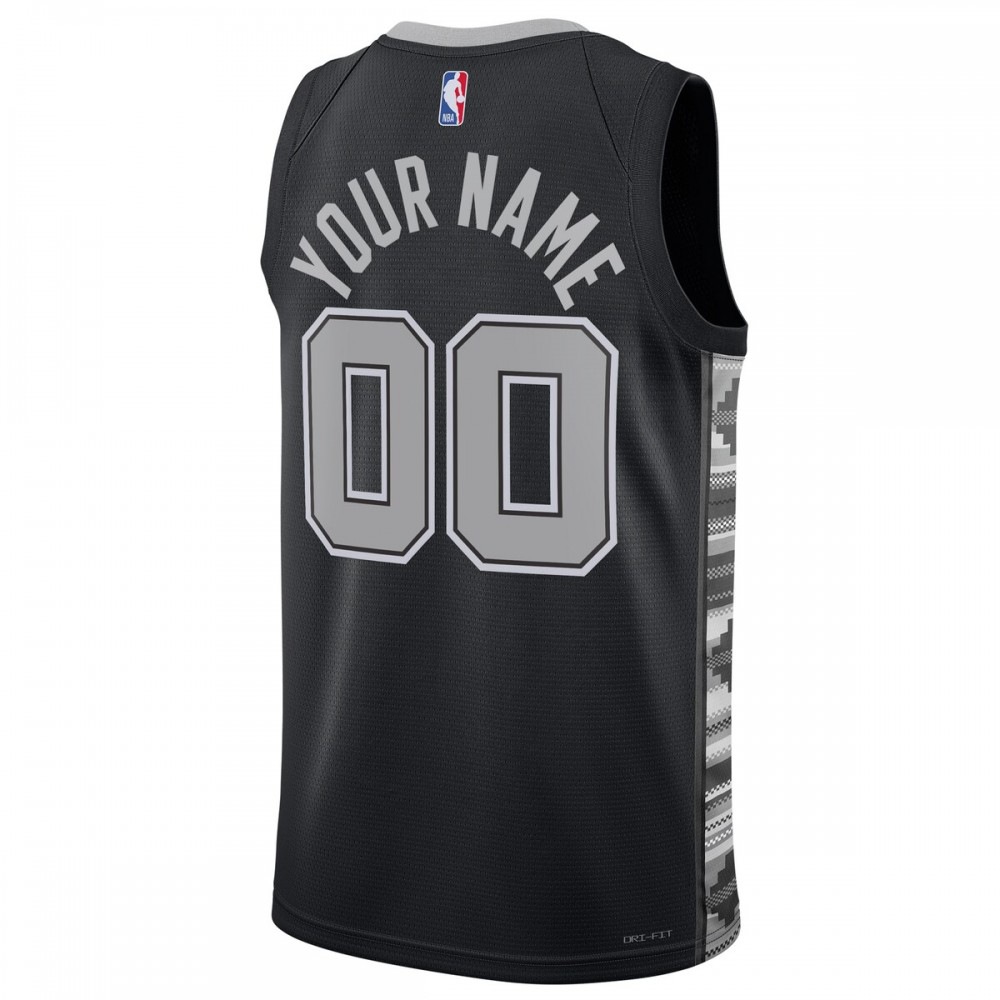 San Antonio Spurs Jordan Brand Unisex 2022/23 Swingman Custom Jersey - Statement Edition - Black-Pro Kit Vault | Brand New 26/27 Sports Jerseys